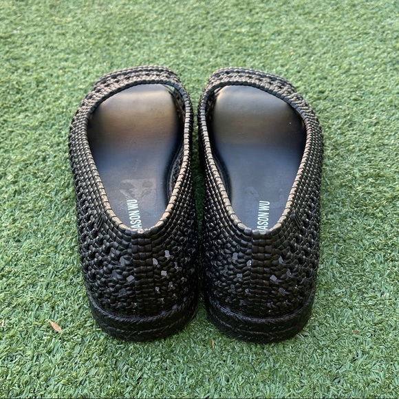 Melissa x jason Wu Black Woven Open Toe Shoes Preowned summer condition casual 7 - Picture 3 of 7